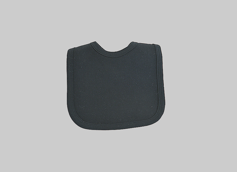 Black infant baby bib