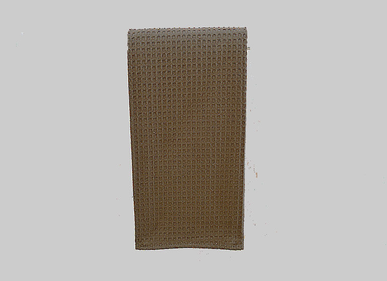 brown color waffle weaves kitchen towel