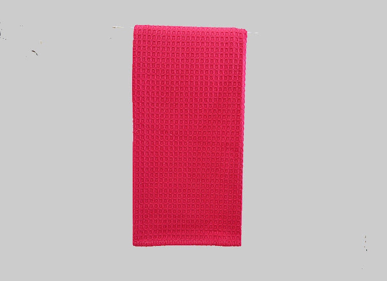 red color waffle weaves kitchen towel